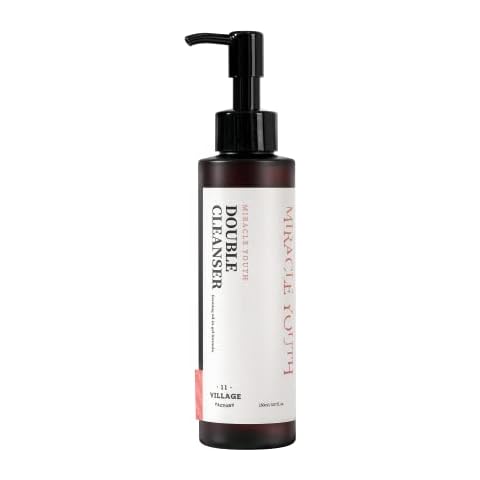 VILLAGE11FACTORY Miracle Youth Double Cleanser - Oil to Foam Gentle Formula for Daily Use, 88% Natural Ingredient, 10 types of plant oils (5.07 fl.oz./150ml) Cover