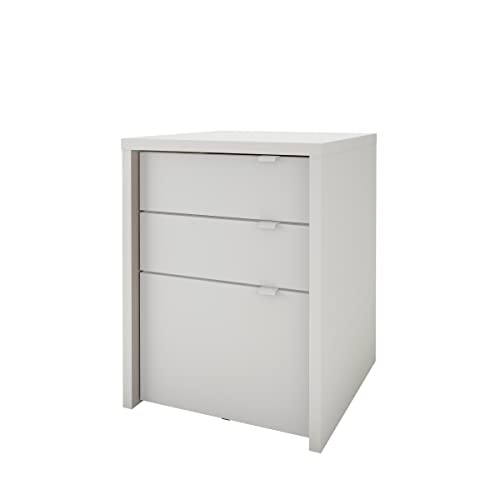 Nexera Chrono Filing Cabinet, White