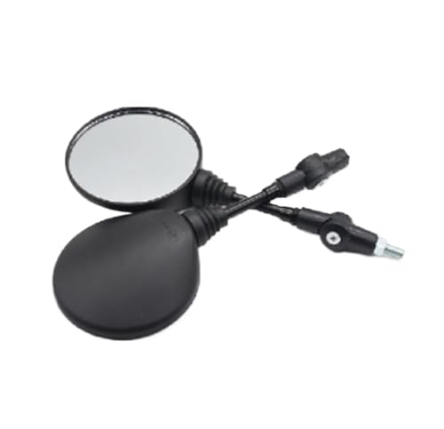 Espejo retrovisor universal plegable negro de 8mm y 10mm para moto