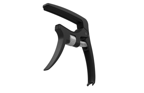 Kliq K-Po Guitar Capo For 6 String Acoustic And Electric Guitars - Spring Loaded Trigger Style (Black Adjustable) #TOP7