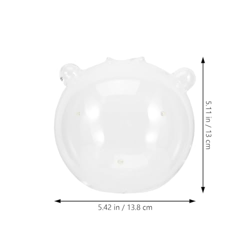 Hucha de oso creativo en vidrio visible para regalar en cumpleaños y eventos 3
