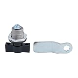 Verrou à langue sans clé pour applications d'armoire dans les bureaux, les écoles, les points de vente, les sites industriels et les installations de services publics (noir)