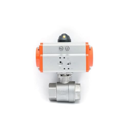 Válvula de bola neumática de acero inoxidable 304 DN40 rosca interna 2