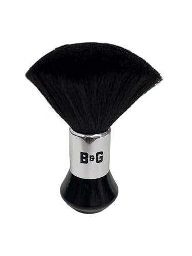 Barbers & Gentlemen Brocha Quitapelos Barbers Gentlemen, Color Negro, Pelo Sintético, Diseño Ergonómico,Tamaño: 13,5cmx5cm, Extrasuave, Ideal para Barbería Peluquería