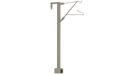 Mâts caténaires modernes Heico HC8035 gris profil en T pour modélisme ferroviaire pack de 10