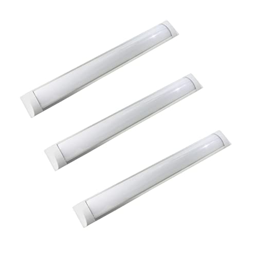 JANDEI, Pack of 3 Integrated LED Luminaire Screens, 36W, 120 cm Long, High Brightness with 4000 Lumens, Cool White 6500K