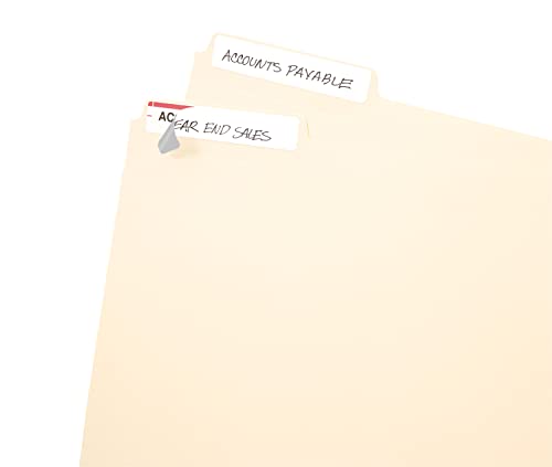 Avery File Folder Labels, Laser And Inkjet Printers, 1/3 Cut, White, Pack Of 252 (05202) #TOP2