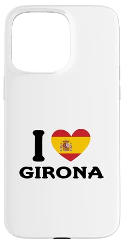 I Love Girona �X�y�C�� �n�[�g �X�y�C������ �X�}�z�P�[�X iPhone 15 Pro Max �p