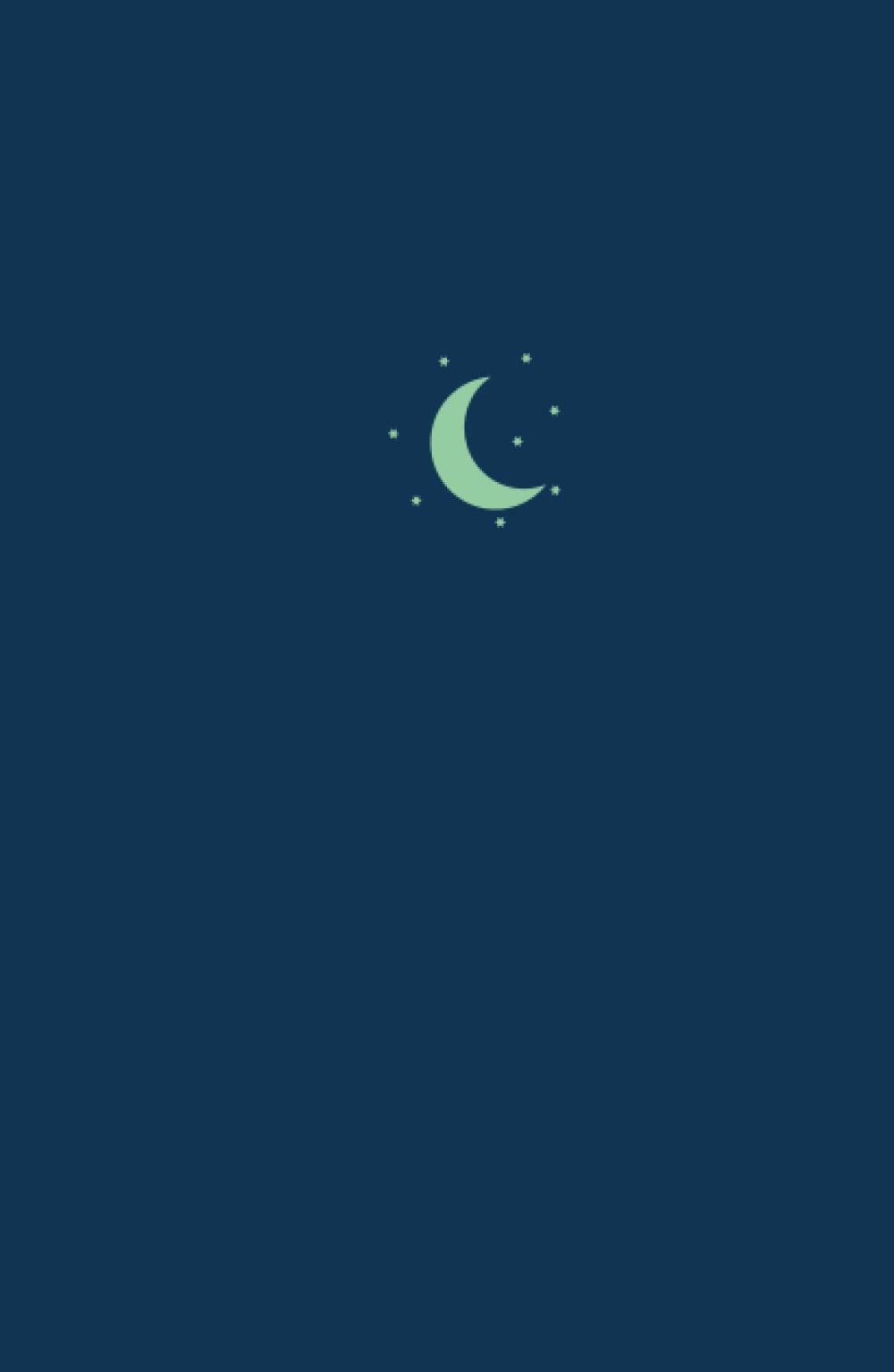A5 Hardback Journal Notebook - Moon and Stars: With white lined Paper (140 pages), Bleu