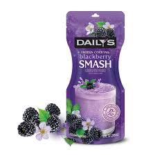 Daily's Strawberry Daiquiri Frozen Cocktail Pouch, 10 fl oz, Ready to Drink, No Blender Needed (bahama mama)