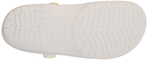 Image of Crocs Unisex Classic Graphic Clog, White /Yellow Ombre, 6 US Women