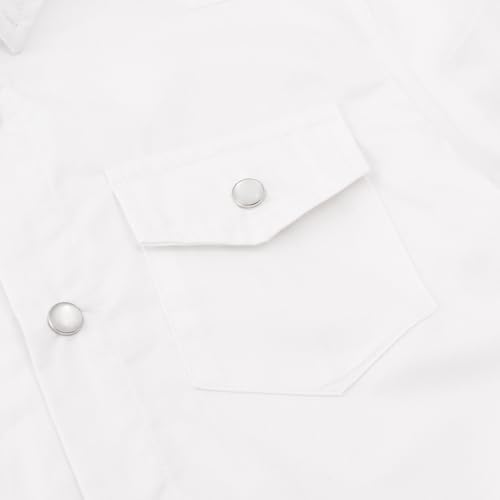 Image of Spring&Gege Boys Long Sleeve Western Cowboys Pearl Snap Button Down Shirts (3-14 Years)