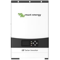 MUST ENERGY 3000W 24V Inversor solar híbrido puro onda sinusoidal inversor fuera de la red controlador de carga MPPT 80A integrado Max 450V PV para sistema solar doméstico