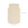 30 Pack 4 Inch Wood Mason Jar Cutouts Unfinished Wooden Mason Jar Sign Hanging Ornaments DIY Mason Jar Craft Gift Tags for Home Party Decoration Craft Project #1