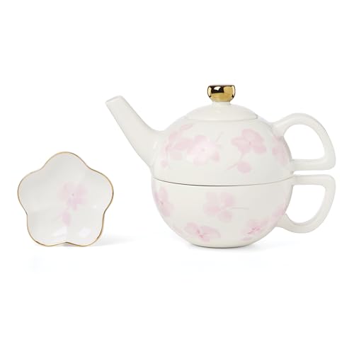Image of kate spade new york Spring Pansies Tea For One With Tea Bag Holder