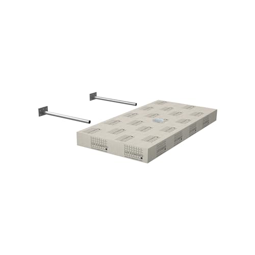 LUX ELEMENTS Plan de vasque suspendu prêt à carreler, 117 x 58,5 x 10 cm, LAVADO-FLOAT G LLAVE5001, gris