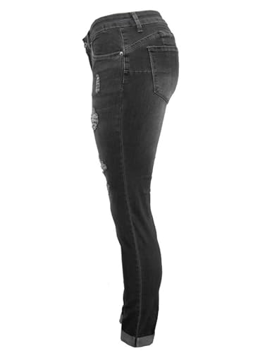 Andongnywell Skinny Distressed Jeans Women High Waisted Ripped Jeans Stretchy Denim Pants Butt Lift Sexy Legging Trousers3