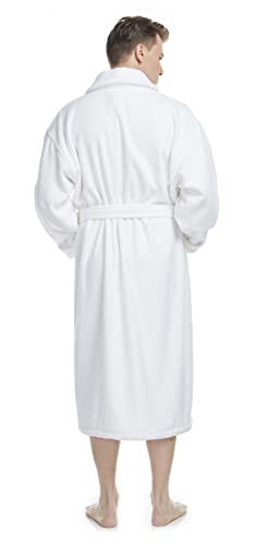 Arus Men's Deluxe Terry Cloth Turkish Cotton Bathrobe Robe3
