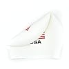 Silicone Swim Cap with Flag Design - Durable & Stretchable, One Size Fits All (USA Flag Design) #1