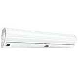 DuraSteel Wall Mounted Air Curtains for Doors Commercial - 48 Inch White Fly Fans - Super Power Over Door Fan with MS Switch - Sliding Under Door Fans to Move Air Curtain Blower Keep Flies Bugs Out