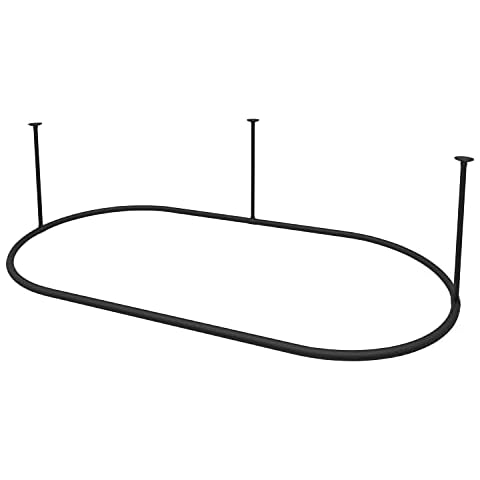 Naiture Stainless Steel Oval Shower Curtain Rod Cover