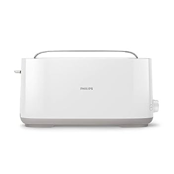 Philips Toaster HD2590/00 mit extra langem Schlitz und Warmhalterost