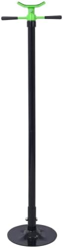Under Hoist Support Stand 3/4 Ton 1650Lbs Capacity Jack Stand Lifting from 52 1/2 to 74 7/8 Inch Diameter Base, Contoured Saddle, Bearing Mounted Spin Handle, Supports Vehicle Components