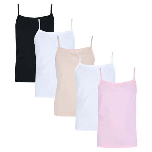 Image of Fruit of the Loom Girls Spin Cami 5 Pack