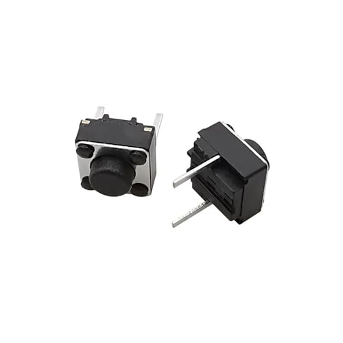 Interrupteur tactile momentané 6x6x5 mm en lot de 20 pièces pour circuits imprimés DIY