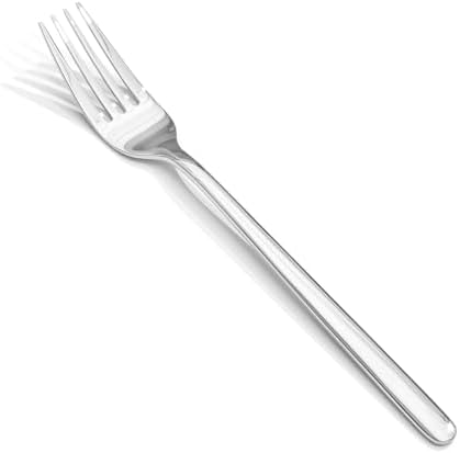 KINGSTONE Dinner Forks Set of 12, 8-Inch 18/10 Stainless Steel Forks Cutlery Table Forks for Home, Kitchen & Restaurant, Dishwasher Safe (Dinner Forks Set, 12-Piece)