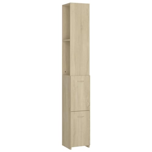 Muebles de baño de roble Sonoma con acabado de madera elegante 3
