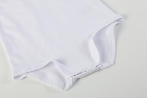 White Lace Collared Girls Long Sleeve Bodysuit Romper3