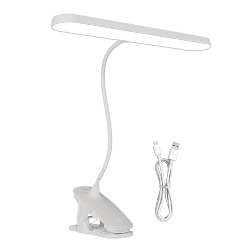 Luz con clip, suministros de iluminación de mesa, lámpara de partitura con abrazadera, para lectores, mecánicos, artistas, banco de trabajo, soporte de música, dormitorios, apartamentos, dormitorios