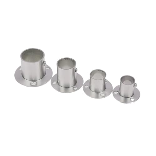 Flange Bracket Stainless Steel Flange Seat Wardrobe Curtain Cloth Rod Seat Round Tube Seats Bracket Household Furniture Hardware Towel Holder(Multi)