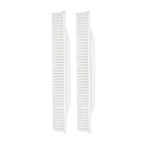 Allegro Combs #70 Wide Tooth Defining Brush Comb, White, 2 Piece