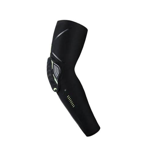 1 PCS Elastic Basketball Elbow and Arm Protectors Running and Cycling Sports Shock-Absorbing Honeycomb(Black,X-Large)