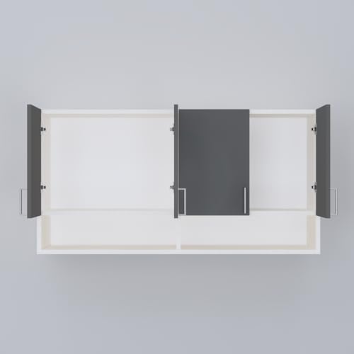 Image of SPECIALITY PANELS 4 Door Modular Wall Mounted Kitchen Cabinet with Organizer Shelf Space Saving Storage Unit Durable Engineered Wood Cupboard for Kitchen Living Room Utility Organizer Furniture