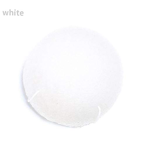 1PC Konjac Facial De La Esponja Naturales Activados Ingrediente Limpieza Facial Exfoliante Esponja Puff Herramienta Lufa Cuerpo De La Esponja De Ducha (Blanco)