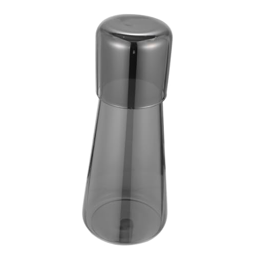 LIFKOME 1set Caraffe Con Tazza Elegante Kettle Per Bevande Fredde Per Uso Quotidiano e Ricevimenti Design Unico e Pratico Colore Trasparente Con Finitura Grigia