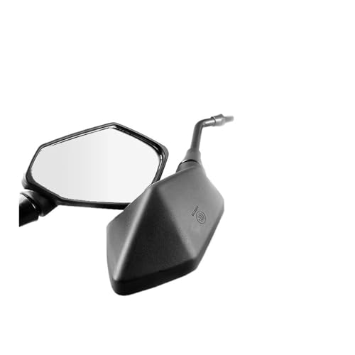 Espejo retrovisor giratorio para motocicleta con lente convexa antideslumbrante de 8 y 10 mm 4