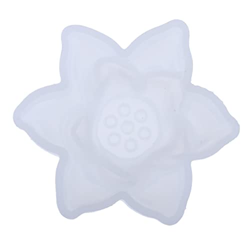 ECOMISTIQ® 3D Lotus Flower Shape Silicone Mold Fondant Mold Cake Sugar molding Tool|Crafts | Multi-Purpose Craft Supplies | Crafting Pieces