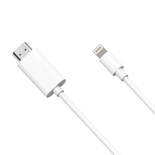 HDMIP[u 2M y2025V MFiFؕiz iPhone HDMI ϊP[u Digital AV A_v^ Lightning hdmi ~[O dsv ݒsv gт̉ʂ erɉf P[u  iPhone/i-