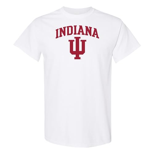 UGP Campus Apparel AS03 - Indiana Hoosiers Arch Logo T-Shirt - 2X-Large - White