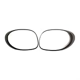 AugustknowU Car Taillight Trim Frame for 500L 2014-2020, Black ABS Material Rear Light Housing Cover with OEM 68235995AA 68235996AA (Pack of 2)