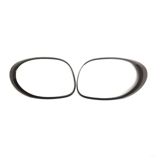 AugustknowU Car Taillight Trim Frame for 500L 2014-2020, Black ABS Material Rear Light Housing Cover with OEM 68235995AA 68235996AA (Pack of 2)