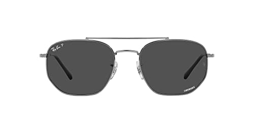 Image of Ray-Ban Unisex Sunglasses Gold Frame, Brown Lenses, 54MM