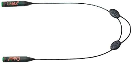 Miniatura 4 de Cablz Colorz Zipz - Correa de retención ajustable para gafas, ligera, perfil bajo, recubierto de acero inoxidable, 14 pulgadas