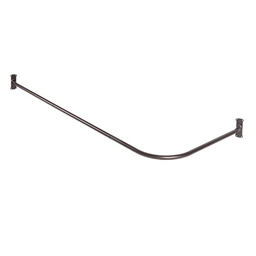 Utopia Alley Aluminum Rustproof L-Shaped Corner Shower Rod, Oil Rubbed Bronze #TOP10