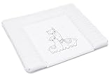 Fillikid Wickelauflage Softy 75 x 85 cm | weiche Wickelunterlage wasserdicht | Baby Wickeltischauflage Abwaschbar für Baby und Kleinkind | Wickelmulde