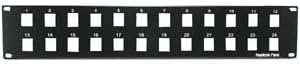 2U 19" 24port Blank Panel for Keystone Jack, 2 Pack